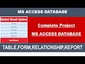 MS Access Database Project for Students - Step by Step Guide
