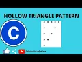Hollow pyramid pattern tutorial 2