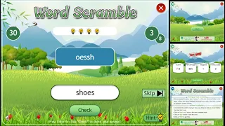 Word Scramble Game - fully Editable