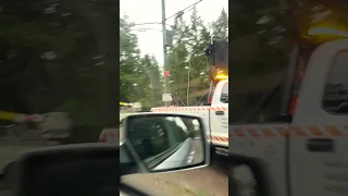 Storm hit gusts of 60knts, tearing one mooring, one piling and two trawlers off the dock.