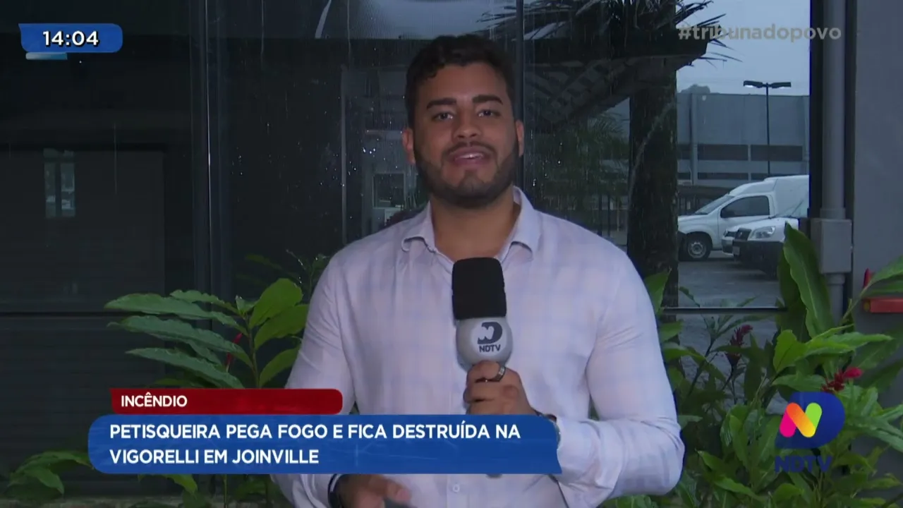 Incêndio: petisqueira pega fogo e fica destruída na Vigorelli em Joinville