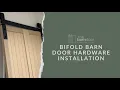 How to Install Bifold Barn Door Hardware The Barn Door Hardware Store