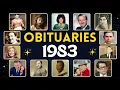 Famous People Who Died in 1983 Karen Carpenter David Niven Tennessee Williams More