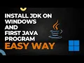 The quick and easy guide to Java installation JDK Installation and First Java Program Anuj Barve