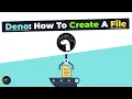 Deno - How To Create A File By Using The Deno Runtime API No URL Imports