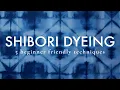 Shibori Tie Dye Techniques - 5 Ways Folding PVC Pipe