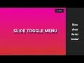 Simple slide toggle off canvas menu Animated Sidebar Navigation Menu Tutorial