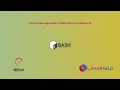 How to pass arguments in Bash Script on Debian 12