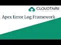 Apex Error Handling Framework in Salesforce