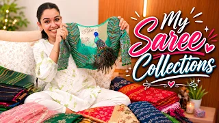 || എൻ്റെ Saree Collections.. 😍😊|| My Exclusive Saree Collections ||