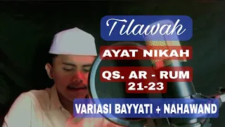 ayat acara pernikahan surat ar rum 21 23 maqom bayyati nahawan