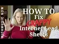 How to Fix Crappy Internet Lead Sheets MichMusic Now