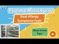 Flonase Nasal Spray OTC Uses Side Effects How to Use It Safely