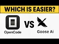 OpenCode vs Goose AI for Coding - Which Agent Is Easier to Use