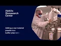 Buffer Preparation Adding Raw Material Powder to a Buffer Prep Tank