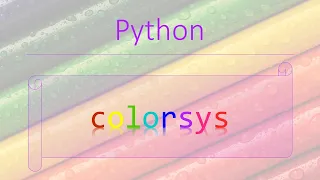 Python Modules Colorsys module Python Conversions between color systems
