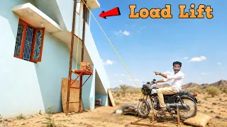 Making Lift Using Bike 💯வீட்டுக்கு மேலே லோடு ஏற்ற பைக் லிஃப்ட் செய்தோம்..! sathish