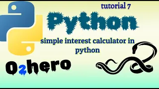 simple interest program in python how to calculate si using python Tutorial 7 Brain Power