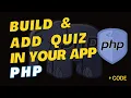 Quiz in php With Code Full Guide Add in your website
