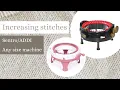 INCREASING stitches with PANELS circular knitting machine