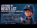 Rotate List LeetCode 61 Linked List Two Pointers Basic To Optimal DCodeThought