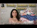Amazon Summer Maxi Dress Haul Under 500 Affordable Cotton Georgette Long Dresses Trendy Dresses