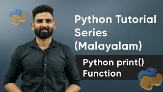 Part 2 Python print Function Python Malayalam Tutorial Series