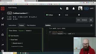CodeWars 5 without numbers
