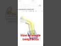 How to create swept boss feature in solidworks