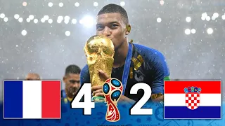 نهائي كاس العالم ملخص مباراه فرنسا كرواتيا 4 2 نهائي كاس العالم 2018 عصام الشوالي Full HD 