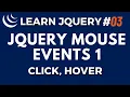 Mouse Events - Click Hover and Interact