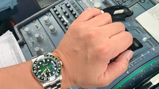Alpine GMT Squale 30 ATMOS custom watch at 3 o clock Part 2