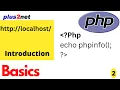 First PHP code displaying phpinfo Hello Word using localhost