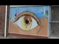Henderson NC - Murals and Old Historical Buildings Drive Around Tour 4k