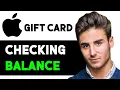 HOW TO CHECK YOUR BALANCE ON APPLE GIFT CARD 2025 FULL GUIDE