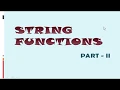 String Functions in Java Part 2 String Manipulation ICSE Syllabus