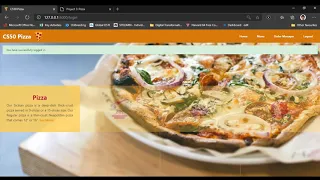 CS50W Pizza Order Webapp - Django Python