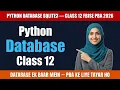Python SQLite3 Quick Revision PBA Computer Science Class 11 12 FBISE 2026