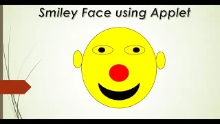 Smiley face using Applet java in hindi Advance java Learningstrome Academy