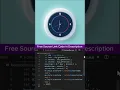 Glassmorphism Neon Analog Clock HTML CSS JavaScript