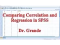 Comparing Pearson Correlation and Linear Regression in SPSS