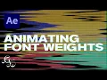 Animating font weights in After Effects Kinetic Typography Tutorial