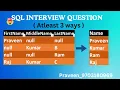 SQL Interview question and Answers First Not Null Value to Pick