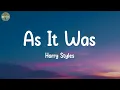 As It Was - Harry Styles (Lyrics)