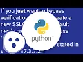 urllib and SSL CERTIFICATE - VERIFY