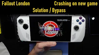 Fallout London Crash on New Game