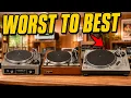 9 Vintage Turntable Brands Ranked From WORST to BEST