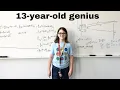 Elliott Tanner the 13-year-old genius with college degree in physics