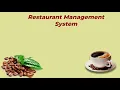 Simple Restaurant Management System Using Java Gui
