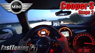 0 262 km h mini cooper s 270ps by fasttuning eu top speed and acceleration test